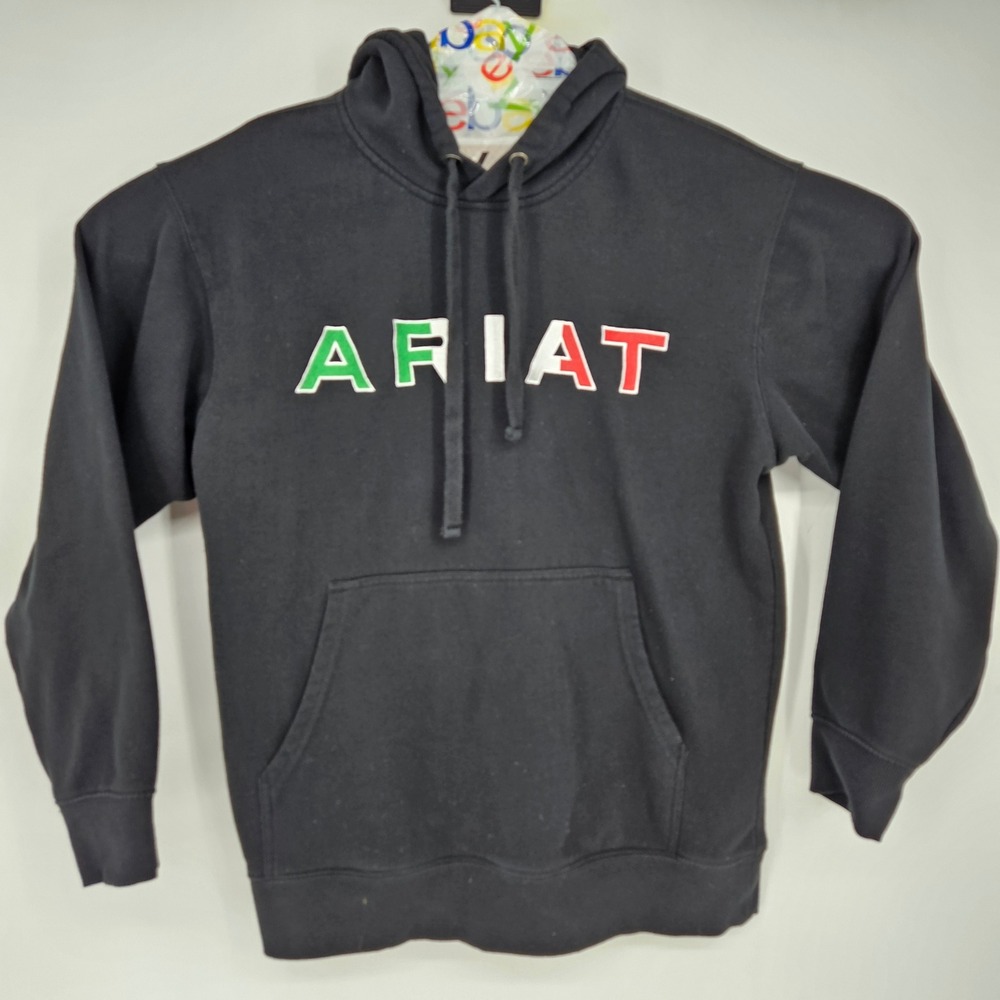 Ariat Hoodie Mens Medium Black Pullover Sweatshirt Outdoors Mexico Colors